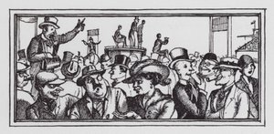 Derbyet (litho) af Rex (after) Whistler