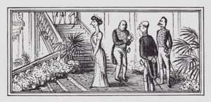 Udenrigsministeriets parti (litho) af Rex (after) Whistler