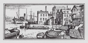 Floden (litho) af Rex (after) Whistler