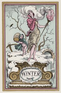 Vinter (farve litho) af Rex (after) Whistler