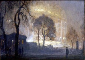 Regal fra Hyde Park på en tåget nat af Rex Vicat Cole