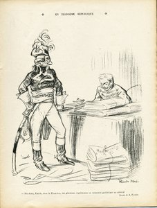 Illustration af Ricardo Flores (1878-1918) i Le Lire, 29/11/13 - I den tredje republik - Irland - generalgeneraler, Baptiste Faurie (1853-1938)