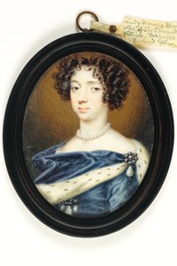Lady Frances Howard (akvarel på elfenben)