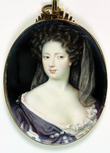 Anne Greville, grevinde af Kingston (akvarel på elfenben)