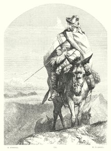 Lord Byrons barn Harold, Canto I, strofe 48 (gravering) af Richard (after) Ansdell