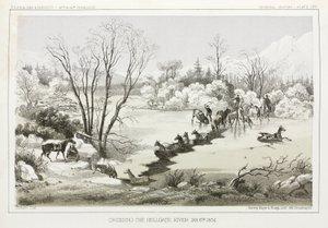 Krydser Hellgate River, Montana, USA, 6. januar 1854 af John Pardon