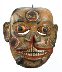 General, Complementary Medicine Mask dækket med sår og igler, Sri Lanka af John Pardon