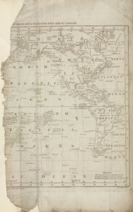 Kort over Cooks rejser, ca 1780 af John Pardon