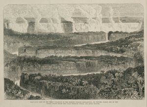 Victoria Falls, Afrika, ca 1855 af John Pardon