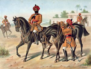 Det 1. bengalske kavaleri, anmeldelsesorden, anglo-indiske hær i 1880