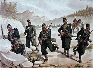 The 3rd Gurkhas Skirmishing, den anglo-indiske hær i 1880