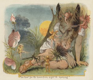 Hee haw! for timerne fra nat til morgen (farve litho) af Richard Andre