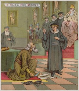 Illustration til The Merchant Of Venice (chromolitho) af Richard Andre