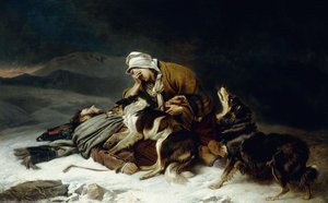 Fortabt i stormen, af Richard Ansdell