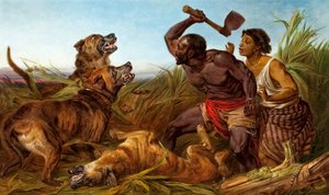 De jagede slaver, 1862.