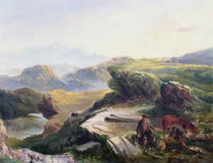 Træskærerne (olie på lærred) af Richard Ansdell