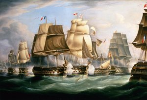 Slaget ved Trafalgar, 21. oktober 1805, Midt på dagen (olie på lærred)