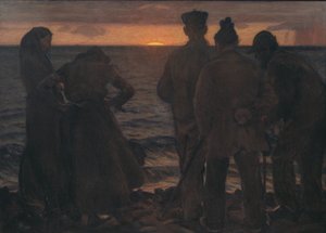 De gamle ved stranden