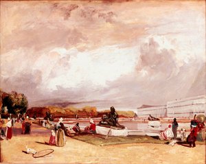 Vandparterre ved Versailles Maleri af Richard Parkes Bonington (1802-1828) Mål 42x52 cm Paris, Louvre Museum