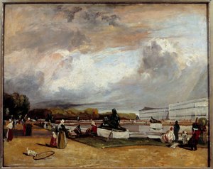 Vandsengen i Versailles. Maleri af Richard Bonington (1801-1828) Ec. Ang.