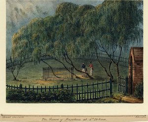 Napoleons gravsted på St. Helena, ca. 1826 af Richard Brunton Lieutenant Colonel