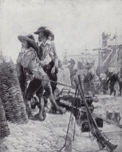 Grundlæggelse af Fort St George, Madras, af Francis Day fra East India Company