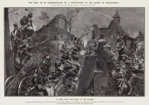 At holde i live vagternes herlighed (litho) af Richard Caton II (after) Woodville