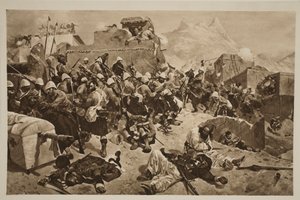 Candahar: The 92nd Highlanders and the 2nd Gurkhas Storming Gaudi Mullah Sahibdad, fra 