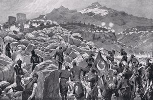 The Cretan Rebellion Against the Turks, illustration fra 