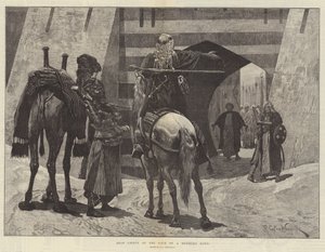 Arabiske høvdinge ved porten til en belejret by
