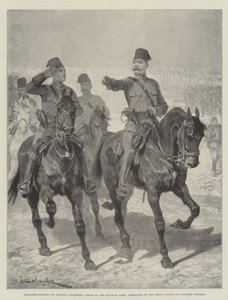 Brigadegeneral Sir Herbert Kitchener, Sirdar fra den egyptiske hær, kommandør for tropperne, der rykker frem mod Dongola af Richard Caton Woodville junior