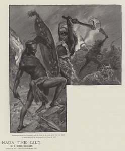 Nada the Lily, af H Rider Haggard af Richard Caton Woodville junior