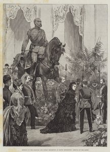 Åbning af Colonial and Indian Exhibition i South Kensington, Dronningens ankomst