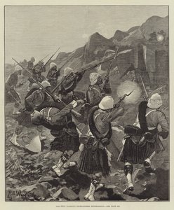 Den 92. (Gordon) Highlanders træfning af Richard Caton Woodville junior