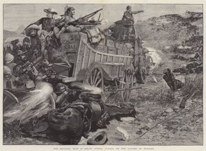Matabili-krigen i Sydafrika, angreb på vognenes Laager