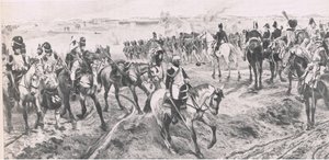 Waterloo 18. juni 1815: Den gamle garde, illustration fra britiske slag på land og hav, 1915