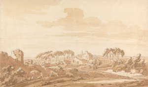 Italiensk Landskab af Richard Cooper the Elder
