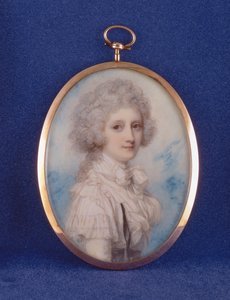 Elizabeth (1750-88) grevinde af Hopetoun, 1789 (wc og gouache på elfenben) af Richard Cosway