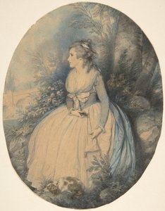 Fru Robinson som Perdita, ca. 1779. af Richard Cosway