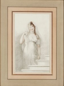 Portræt af Madame Recamier 1777-1849. af Richard Cosway