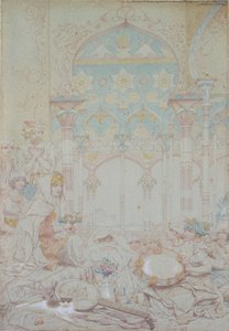 Fantasy of the Egyptian Hareme, 1865 af Richard Dadd