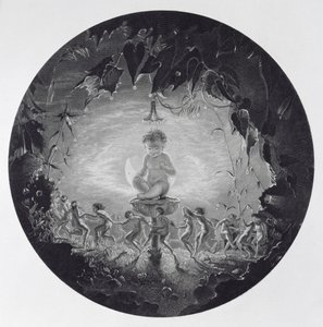 Puck and the Fairies, graveret af William Home Lizars (1788-1859) af Richard Dadd