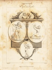 Ædelstene, der illustrerer Amor og Psyche, 1812 (gravering)
