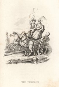 Skelettet af Døden og Phaeton. ,1827 (gravering)