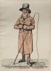 A View of the Telegraph, Cambridge af Richard Dighton