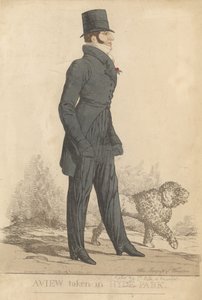 Henry Somerset, 7. hertug af Beaufort; Udsigt taget i Hyde Park af Richard Dighton