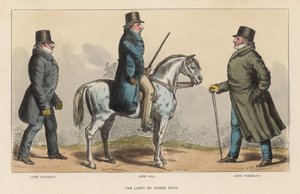 The Light of Other Days, med Lord Alvanley, Lord Hill og Lord Yarmouth af Richard Dighton