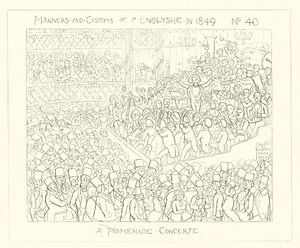 1849, Promenadekoncert af Richard Doyle