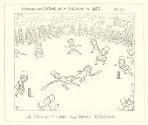 1849, En udsigt over Lords Cricket Ground af Richard Doyle