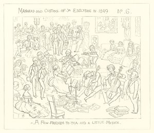 1849, Et par venner til te og lidt musik af Richard Doyle